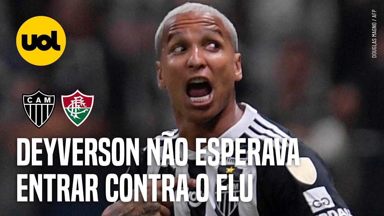 ATLÉTICO MG X FLUMINENSE: DEYVERSON DIZ QUE NÃO ESPERAVA ENTRAR E QUE LEVOU COTOVELADA DE KARDEC