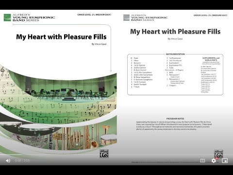 My Heart With Pleasure Fills, by Vince Gassi – Score & Sound