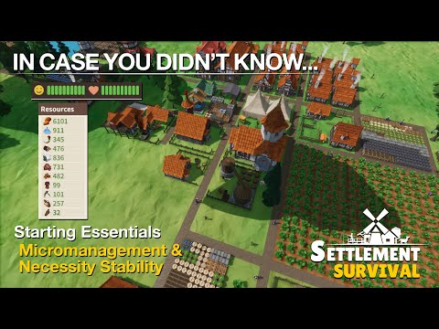 ICYDK: EP 3 - Starting Essentials and Necessity Stability | Settlement Survival Beta