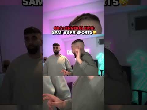 Funny & close size comparison between Sami & PA Sports😭 #deutschrap #sami #clips #reaction