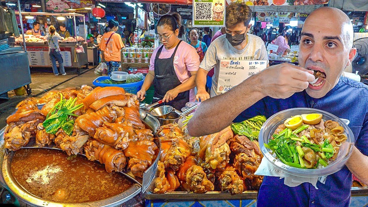 EXOTIC Thai Street Food 🇹🇭 Ultimate Bangkok NIGHT MARKET Food Adventure