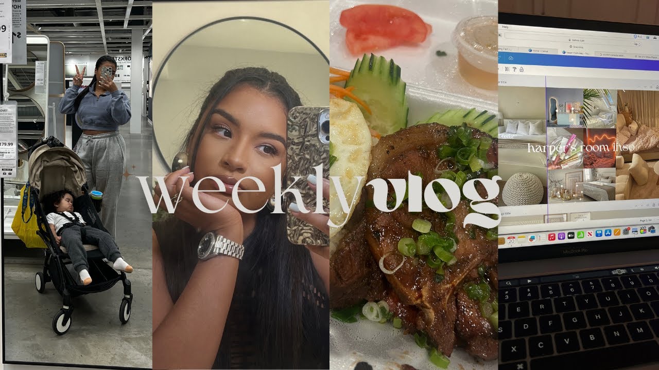 WEEKLY VLOG! | DIGITAL ROOM DESIGN, IKEA TRIP, SINGLE MOM HARDSHIPS, MINI HAUL, GETING SICK + MORE
