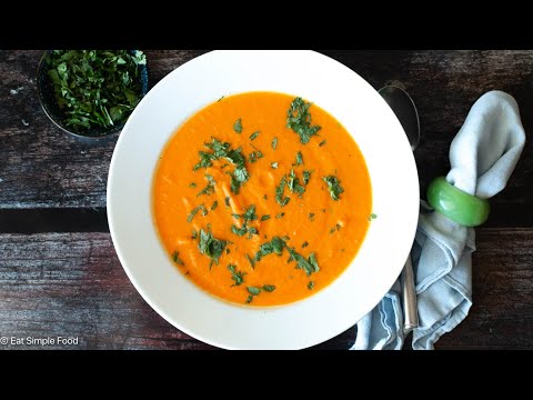 Creamy Carrot Soup with Coconut Milk Recipe - EatSimpleFood.com