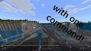 Destroy your world with one command block! (Minecraft bedrock)