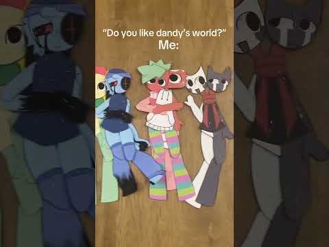 Dandy's world Paper Dolls #dandysworld #papercraft #robloxshorts #roblox