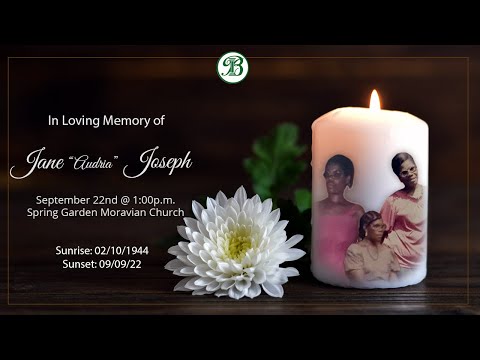 Celebrating the Life of Jane "Audria" Joseph