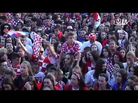 SNIMKA PRIJENOSA: Doček izbornika Zlatka Dalića u Livnu