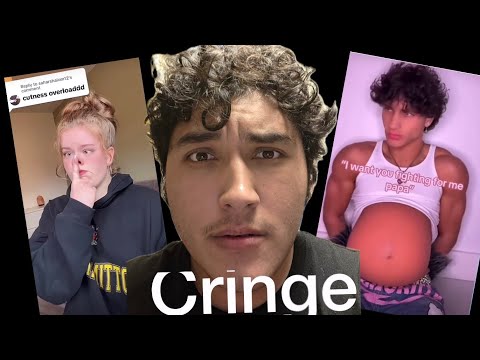 Reacting to cringe videos. ￼(￼Hard to watch)