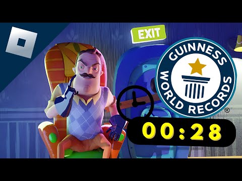 Act 2 World Record (28 seconds) - firenox_Xfr - Roblox Hello Neighbor (FireBox Strat)