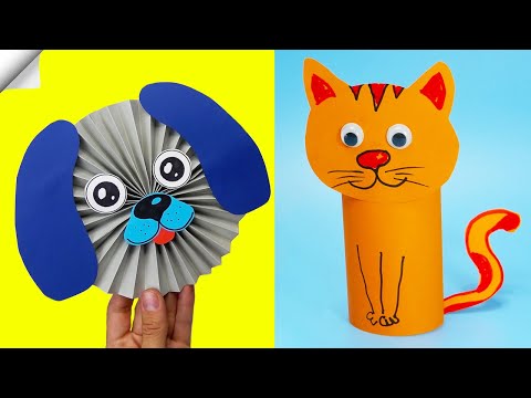 6 DIY paper crafts Moving paper TOYS Easy paper crafts
