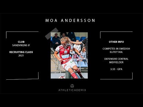 Athleticademix - Moa Andersson - Fall 2021 - Committed to Temple