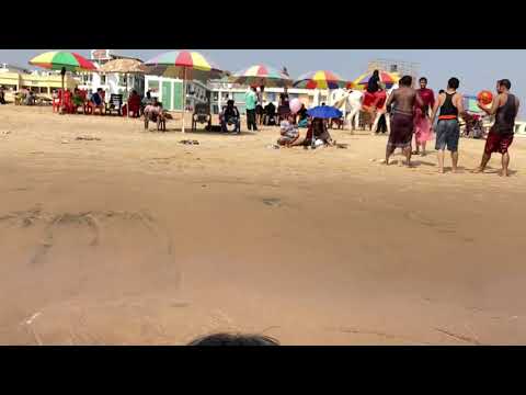 Urja playing in sea beach