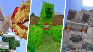Minecraft MOBS EVOLVE MOD BUT YOU MORPH INTO THEM (MCPE/BEDROCK)