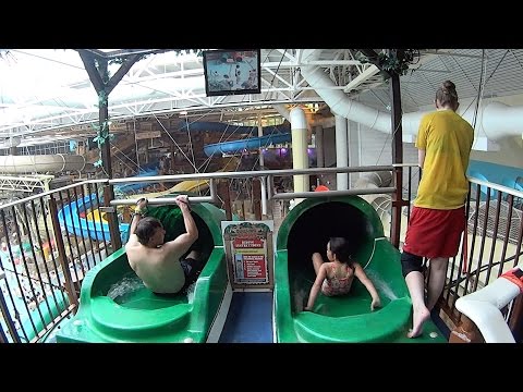 Duelling Dragon Water Slide at Sandcastle Waterpark