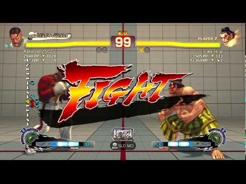 USFIV~ E.Honda (o wa re jp) vs.  Dudley (RabidJarl2502) HD