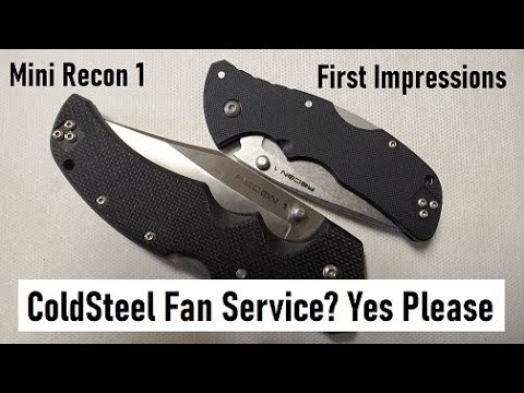 Cold Steel Fan Service? yes please, mini Recon 1