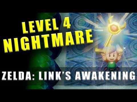 The Legend of Zelda Link's Awakening Switch Level 4 Nightmare Key Angler's Tunnel