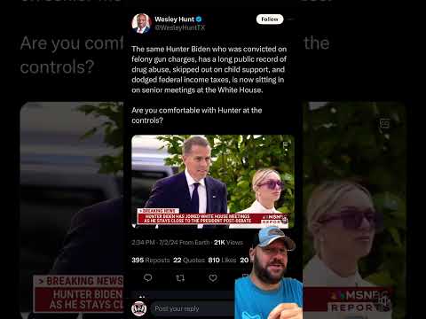 BREAKING: Hunter Biden Is Now Advising Biden Post Debate… Holy Moly… #shortsfeed #shortsvideo #biden Thumbnail