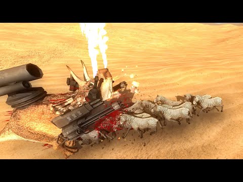 WEAPONIZED TRICERATOPS vs ARMIES - Beast Battle Simulator