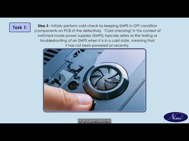 List the defect and Symptom in the faulty SMPS Part - 1