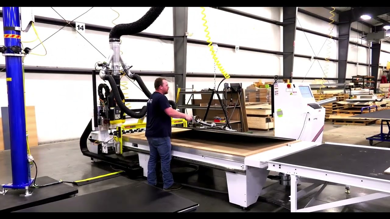 Thermwood Optional Delaney Lift for Safe Material Handling