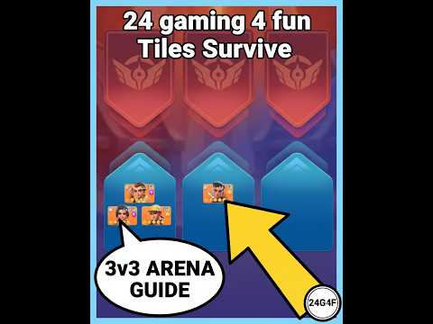 Tiles Survive the new 3v3 arena! all tactics explained & best setups!