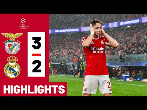 Benfica vs Real Madrid 3-2 HIGHLIGHTS & GOALSChampions League 25/26