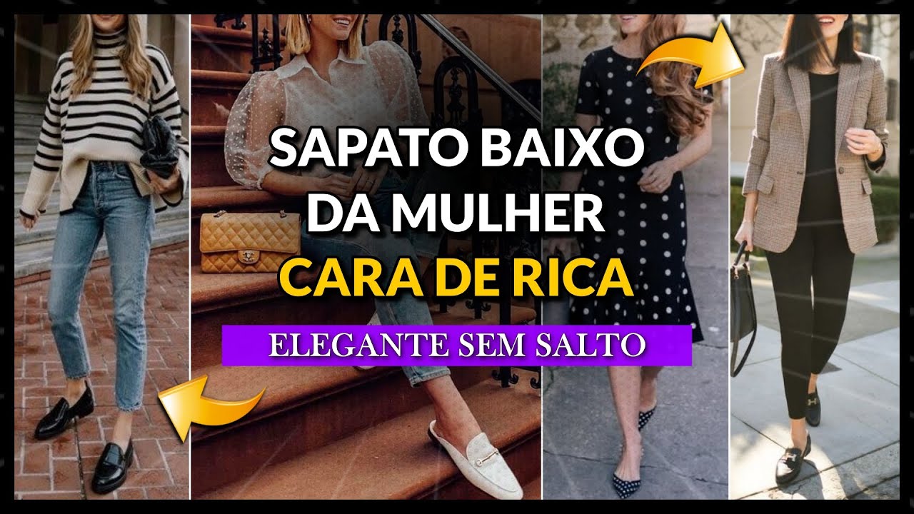 5 SAPATOS BAIXOS ELEGANTES - Como se vestir bem e elegante SEM SALTO (50 Inspirações de Look)