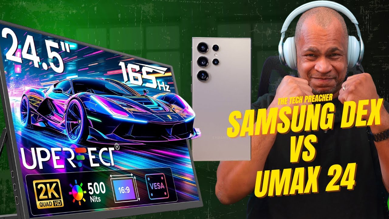 Samsung Galaxy S25 Ultra on a Uperfect UMAX 24 Touchscreen Monitor