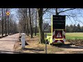 Ook bij het Mastbos in Breda staat een waarschuwingsbord.