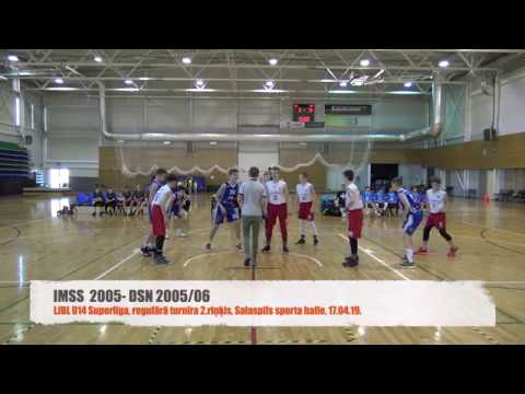 LJBL U-14 Superlīga IMSS 2005 57:78 DSN 2005 [17.04.2019.]
