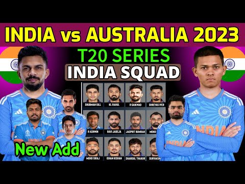 India vs Australia T20 Series 2023 | India T20 Squad Against Australia | Ind vs Aus T20 Squad 2023