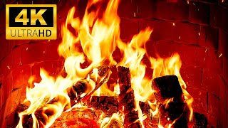 Enchanting Christmas Fireplace in 4K | Crackling Fire Sounds for Deep Sleep, Relaxation, Meditation