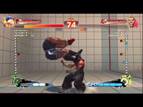 real-menace (Yun) Vs Rath77 (Balrog) SSF4 AE Ranked Matches - PSN