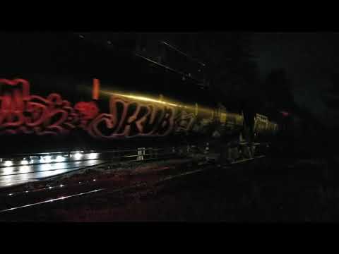 Freight train in Tewksbury MA at East st 3/3/2020