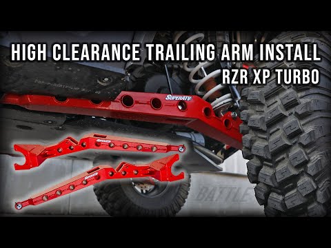 High Clearance Trailing Arm Install on Polaris RZR XP Turbo | SuperATV
