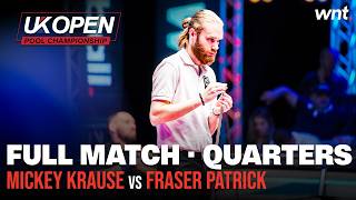 Mickey Krause vs Fraser Patrick | Quarter-finals | 2025 UK Open Pool Championship