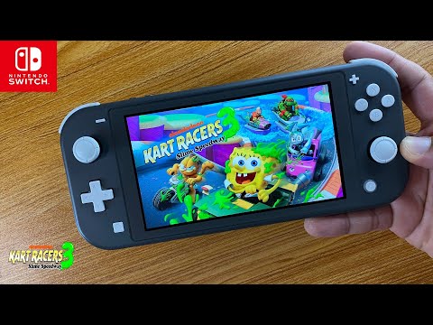 Nickelodeon Kart Racers 3: Slime Speedway Nintendo Switch Lite Gameplay