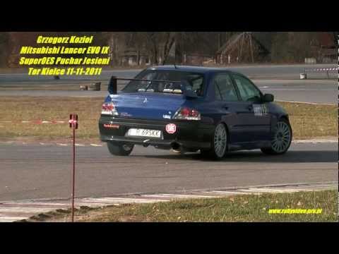 Grzegorz Kozioł Mitsubishi Lancer EVO IX - SuperOES Puchar Jesieni Tor Kielce 11-11-2011