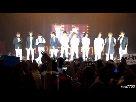 [HD fancam] 110610 Super Junior - introductions + 너 같은 사람 또 없어 (No Other) @ SMTown Paris
