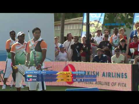 India v USA – recurve men's team gold | Antalya 2010 Archery World Cup S2