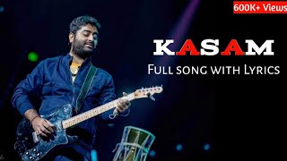 Arijit Singh : Kasam Full Song (Lyrics) | Jeet - YouTube