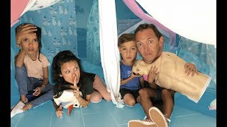 24 Hours in April &amp; Davey's BLANKET FORT! We broke in!😱