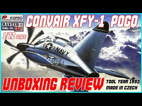 KO-PRO/MASTER CRAFT 1/72 CONVAIR XFY-1 POGO UNBOXING REVIEW