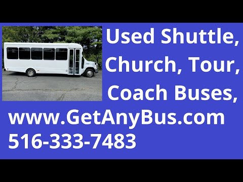 25 Passenger Bus For Sale | Call 516-333-7483 | 2015 Ford E450 25 Passenger Starcraft Shuttle Bus