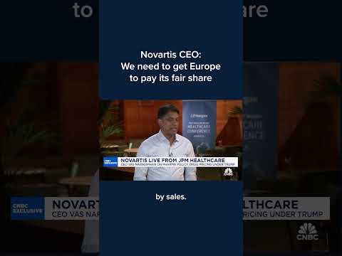 Novartis CEO: We need to get Europe to pay its fair share