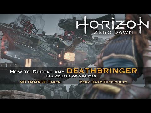 Horizon Zero Dawn - How to Easily Defeat the Final Deathbringer Boss  [ Very Hard ]