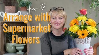 How to arrange supermarket flowers - FLORISTRY/FLOWER ARRANGING - HOW TO ARRANGE FLOWERS IN FOAM
