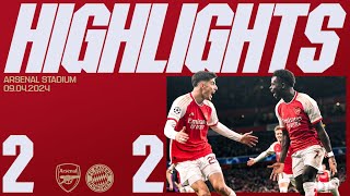 HIGHLIGHTS | Arsenal vs Bayern Munich (2-2) | Saka, Gnabry, Kane, Trossard | Champions League