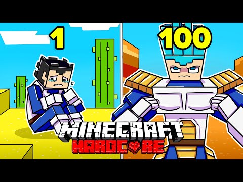 Surviving 100 Days as Vegeta in Hardcore Minecraft